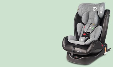 Kinder Baby Safe Fix 360 Derece Dönebilen 0-36 Kg İsofixli Oto Koltuğu gri